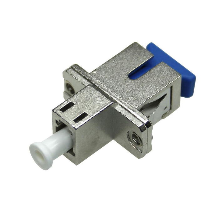 SC/UPC-LC/UPC Simplex Hybrid Fiber Optic Adapter