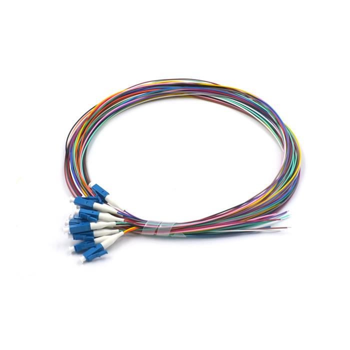 12Core LC/UPC Singlemode Multi-Colored Fiber Optic Pigtails
