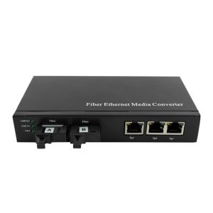 2 porte in fibra e 3 porte RJ45 interruttore in fibra non gestita, connettore SC