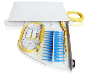Pannello patch rotativo in fibra ottica 12\/24 core