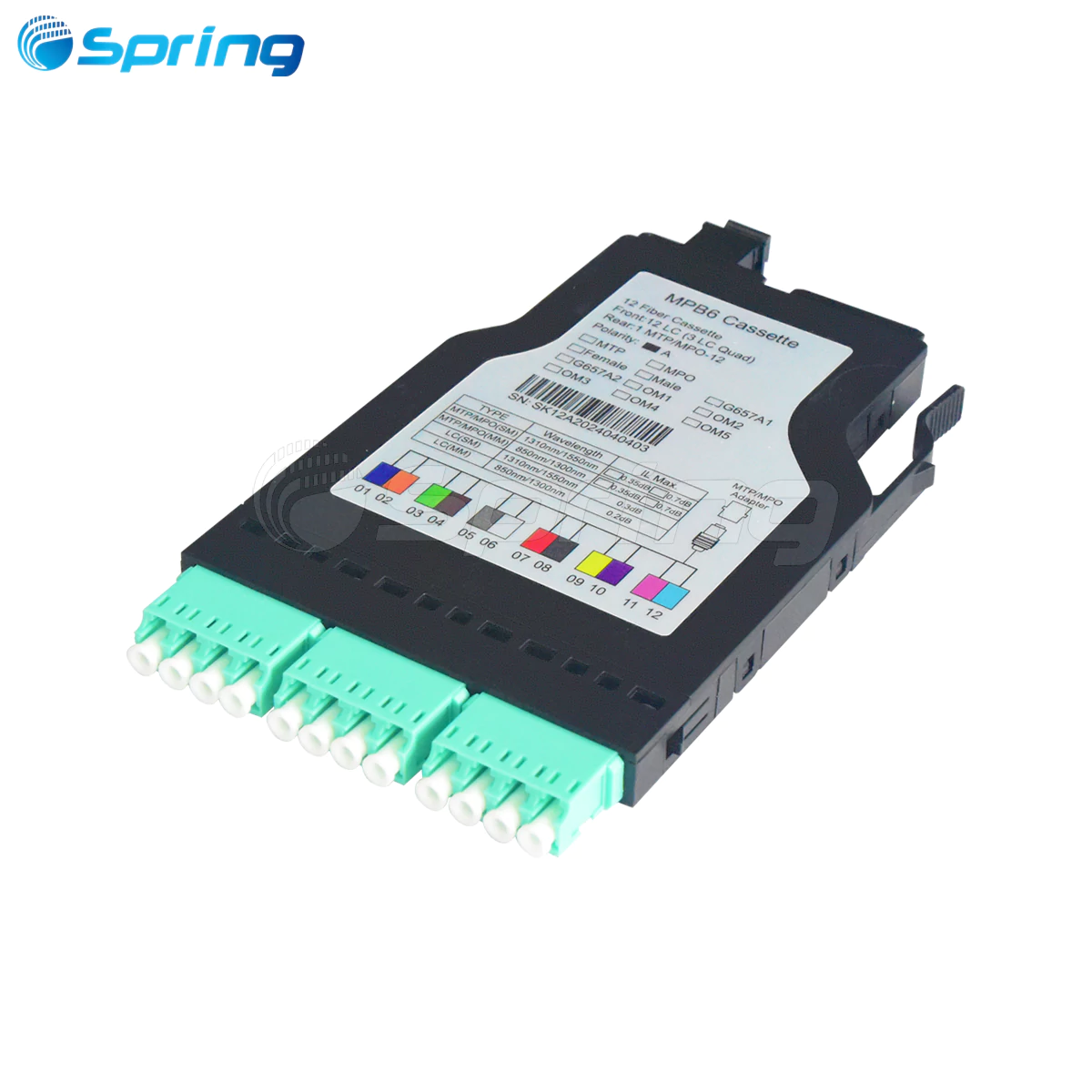 12F MPO to LC cassette module