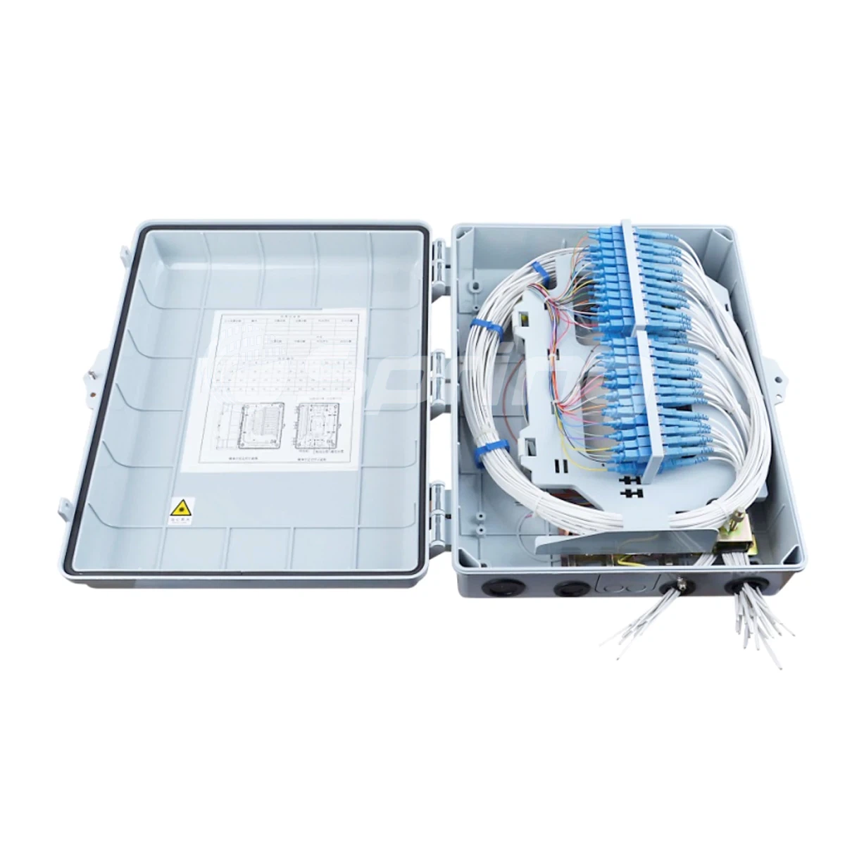 Outdoor Fiber Termination Box – 48 Cores FTTH Wall-Mounted Solution (SP-OTB-48C)