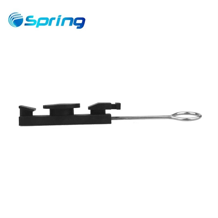 S Type FTTH Fitting Adjustable Plastic Telecom Drop Cable Wire Anchor Clamp